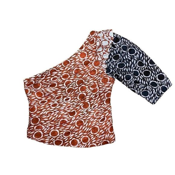 Cecilia Pettersson Printed One-Shoulder Blouse - Picture 4 of 10